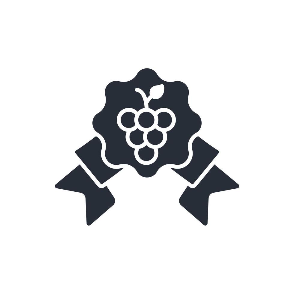 label wine icon. .Editable stroke.linear style sign for use web design,logo.Symbol illustration. vector