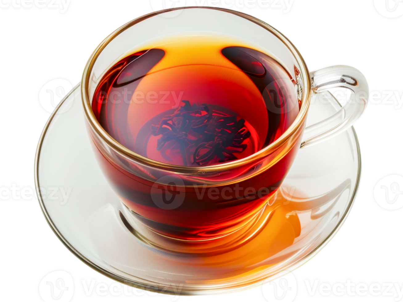 A cup of tea on a saucer png