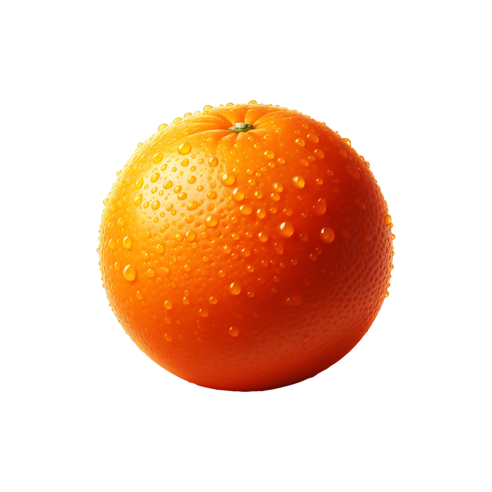 A orange isolated on a transparent background png
