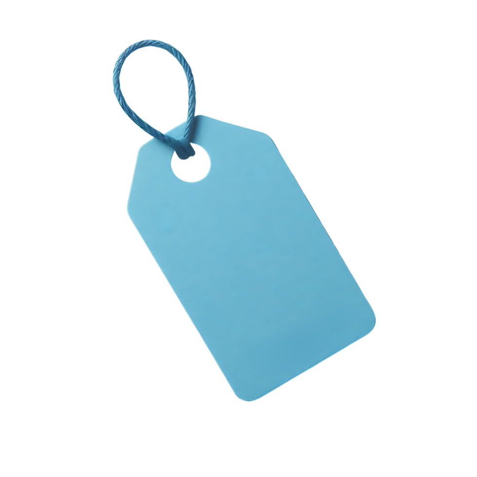 light blue price tag png