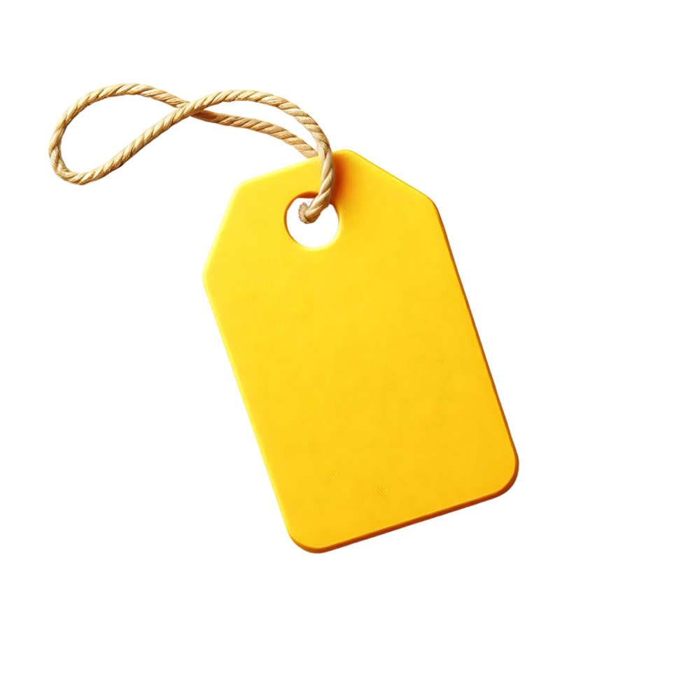 yellow price tag png