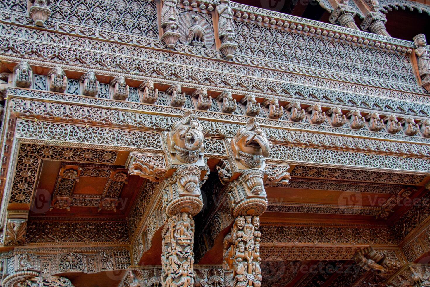 Erzurum Double Minaret Madrasa Stone Intricate Carvings and Embellishments. photo