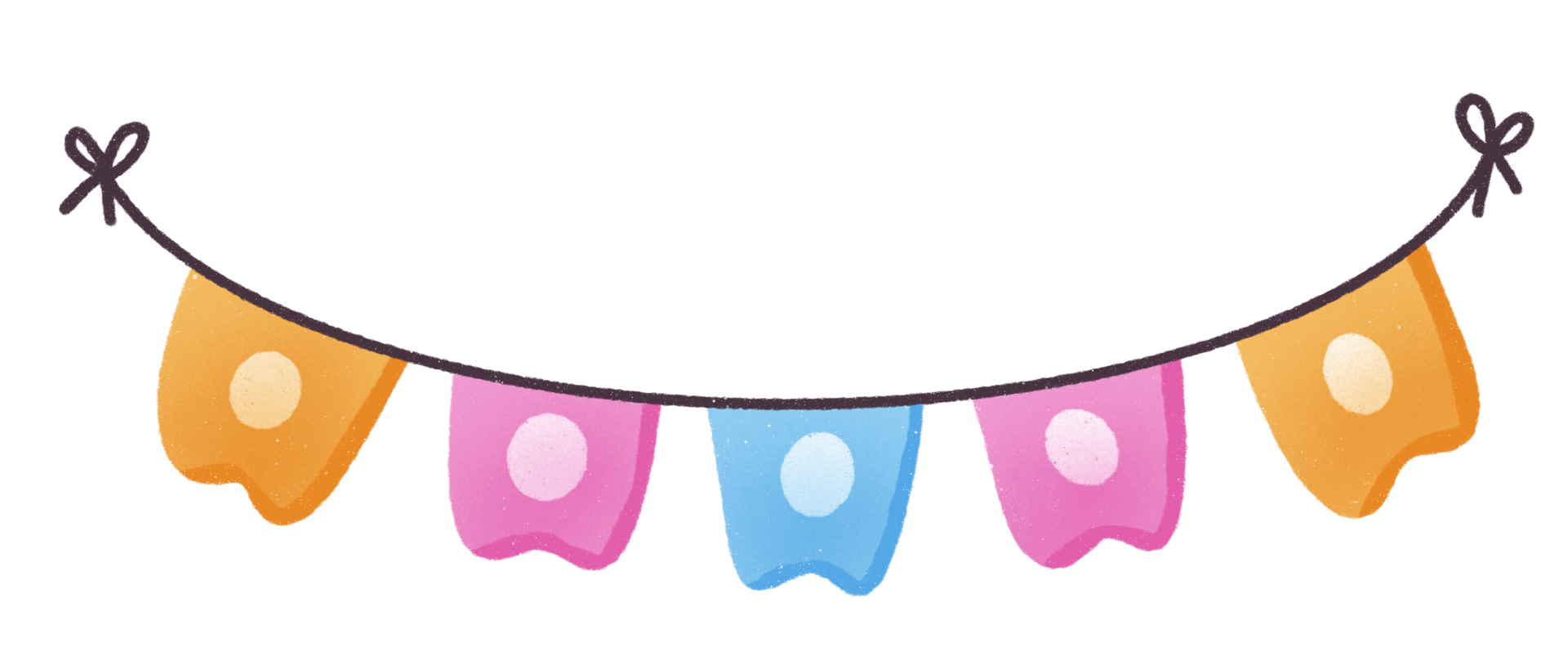 cute hanging flag banner png