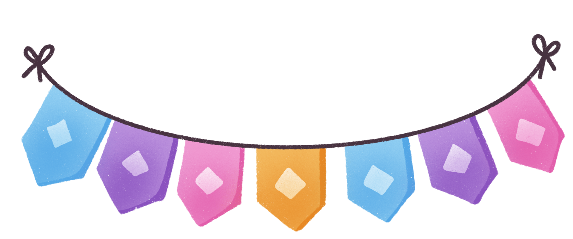 bunting cute hanging flag png