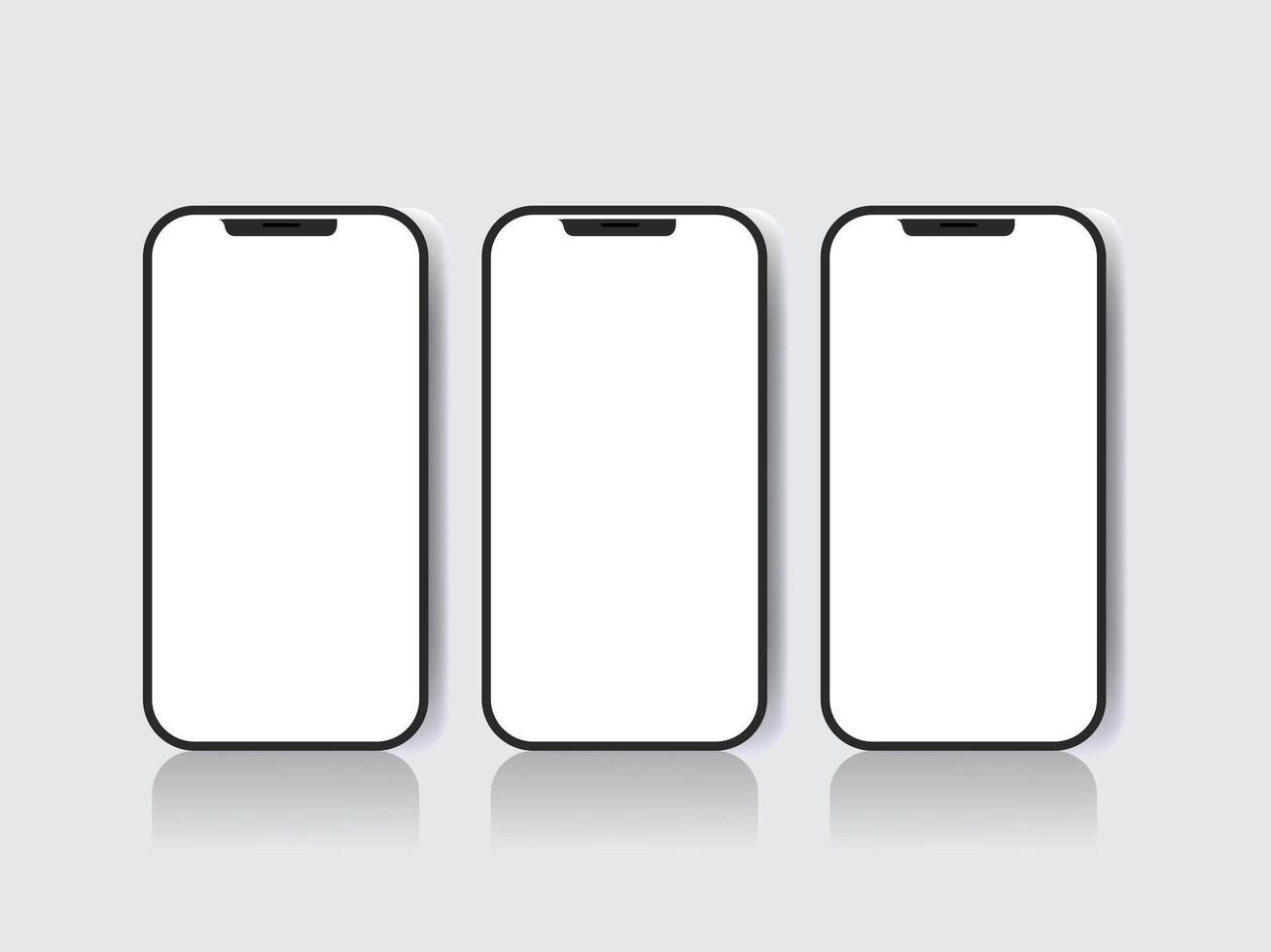 Free smartphone mockup design. vector