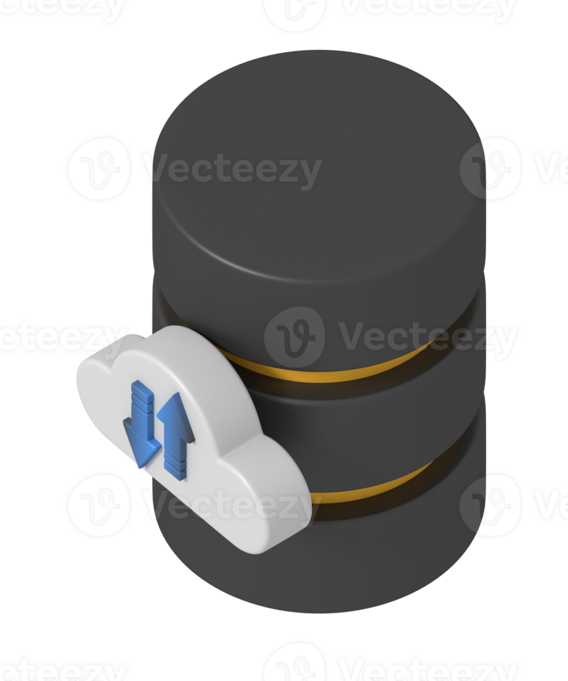 Website hosting cloud isometric style png