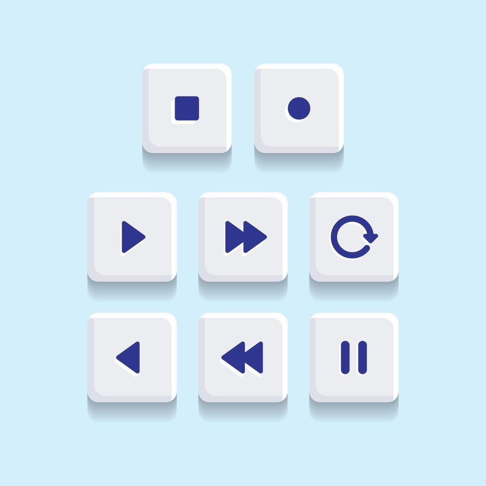 Flat ui ux elements collection vector