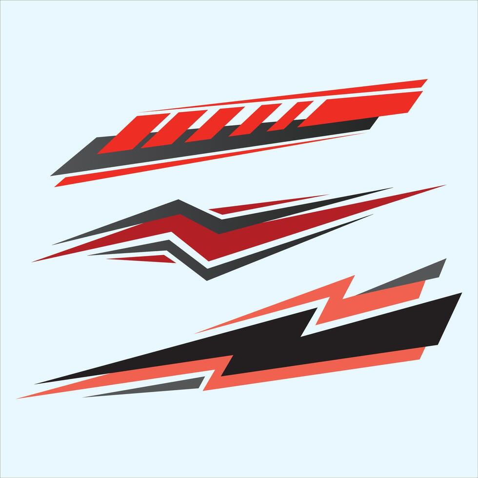 Car decal sticker collection vector