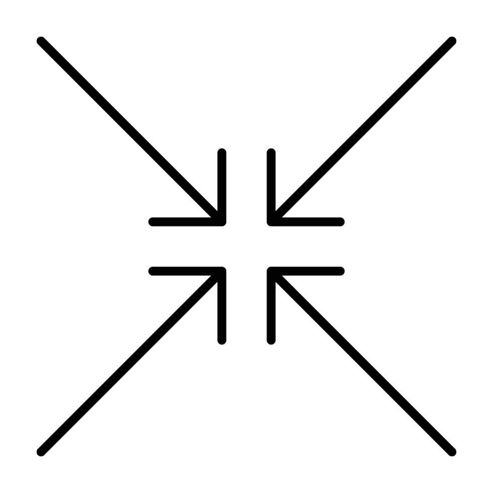 Direction Arrow Line Icon vector
