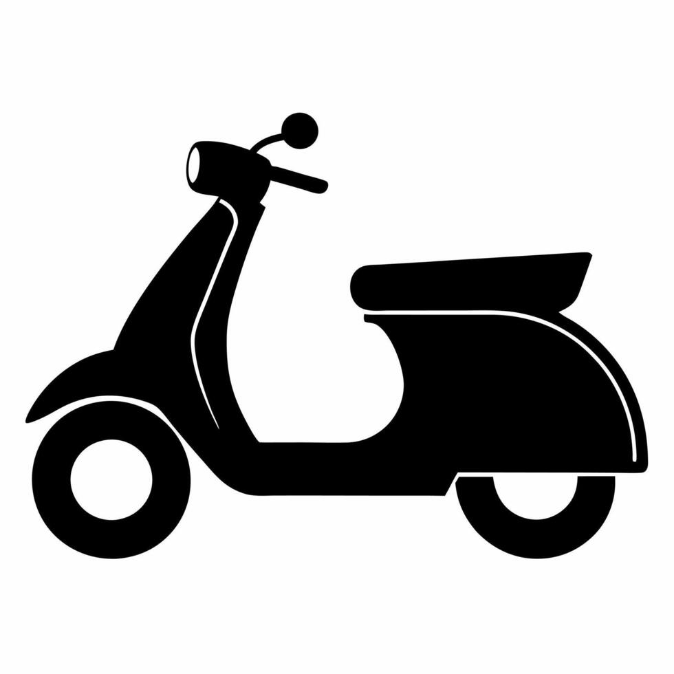 Scooter Silhouette Illustration vector