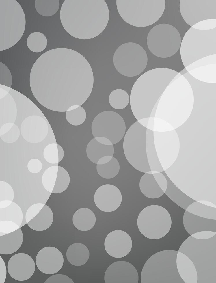 Gray abstract background design with circles vector