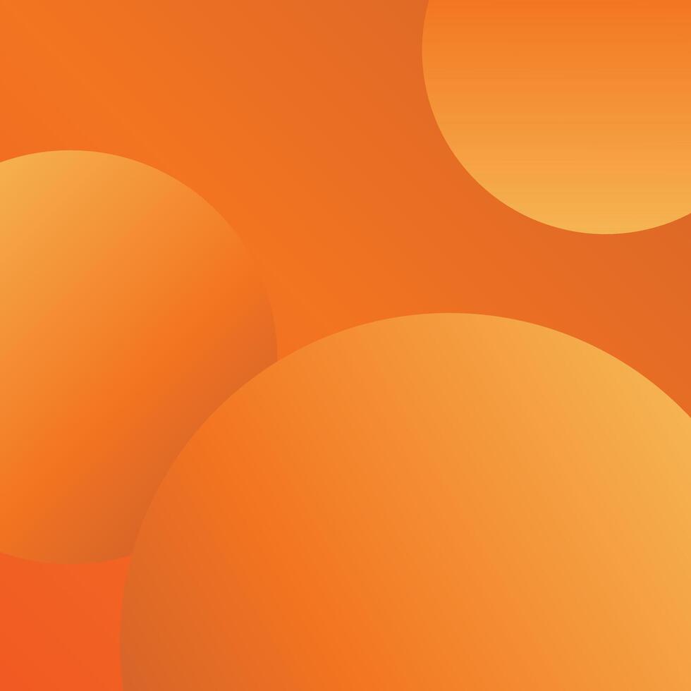 Gradient orange circle background design vector