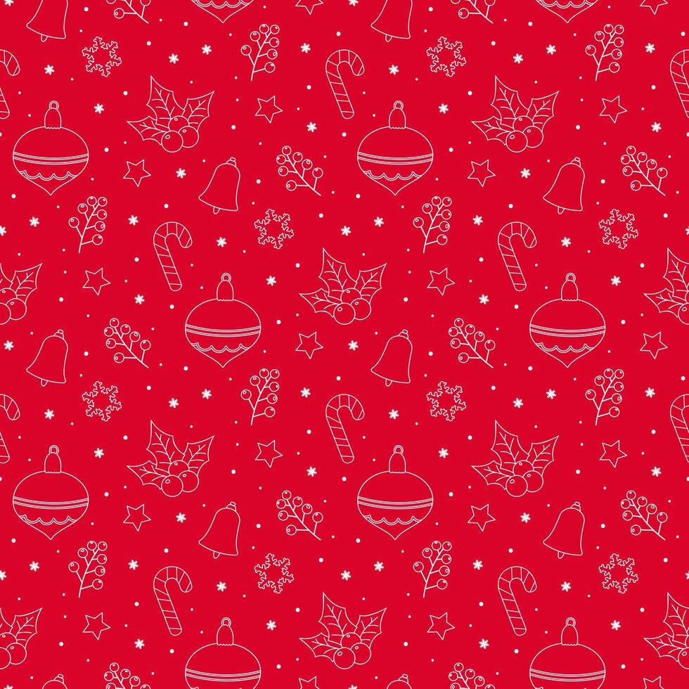 christmas seamless pattern vector