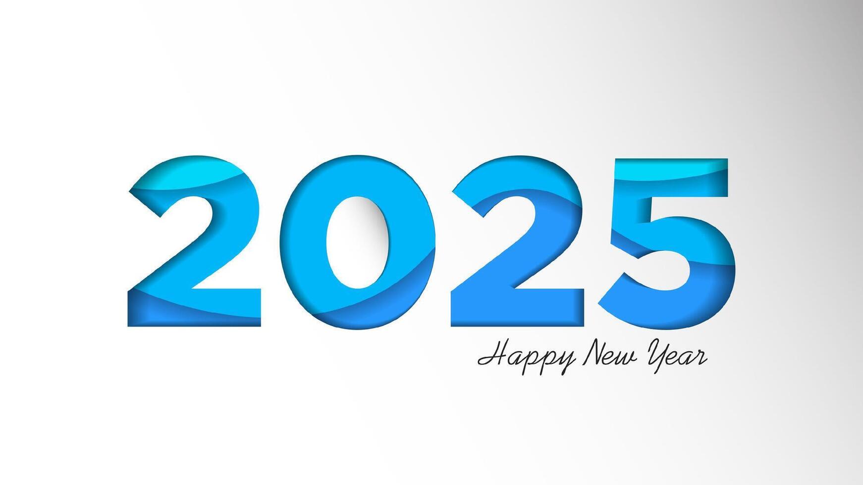 Contento nuevo a o 2025 antecedentes modelo ilustraci n de papel