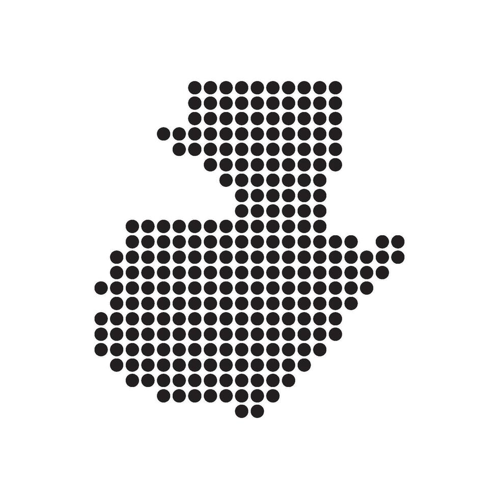 A black dotted map of the country of kenya vector