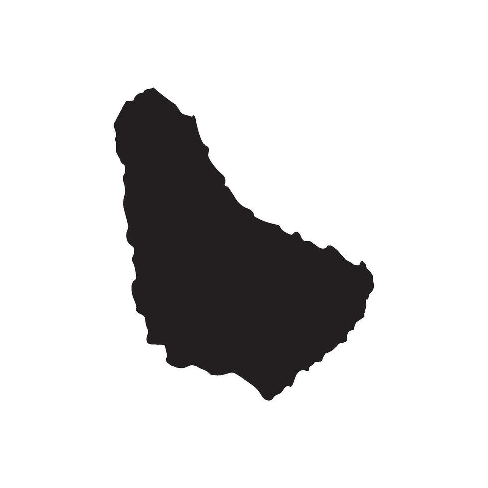 A black silhouette of the island of guam vector