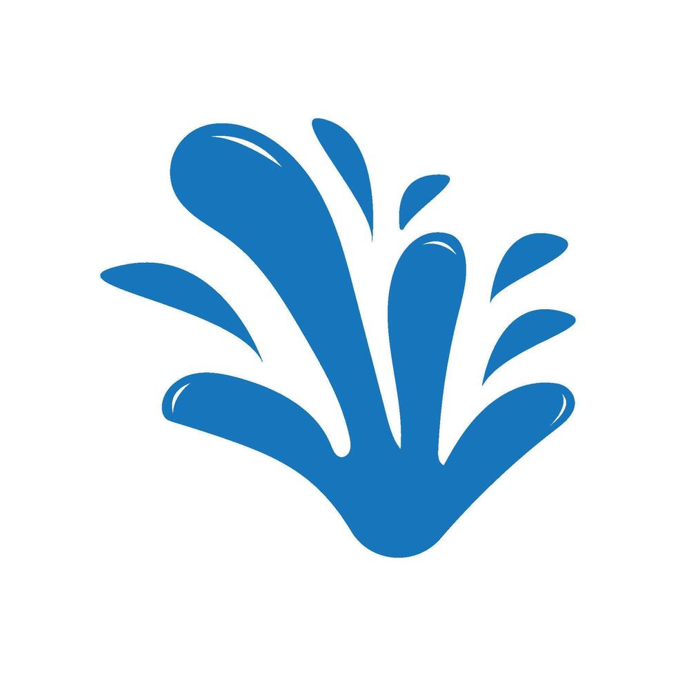 Water splash icon illustration vector