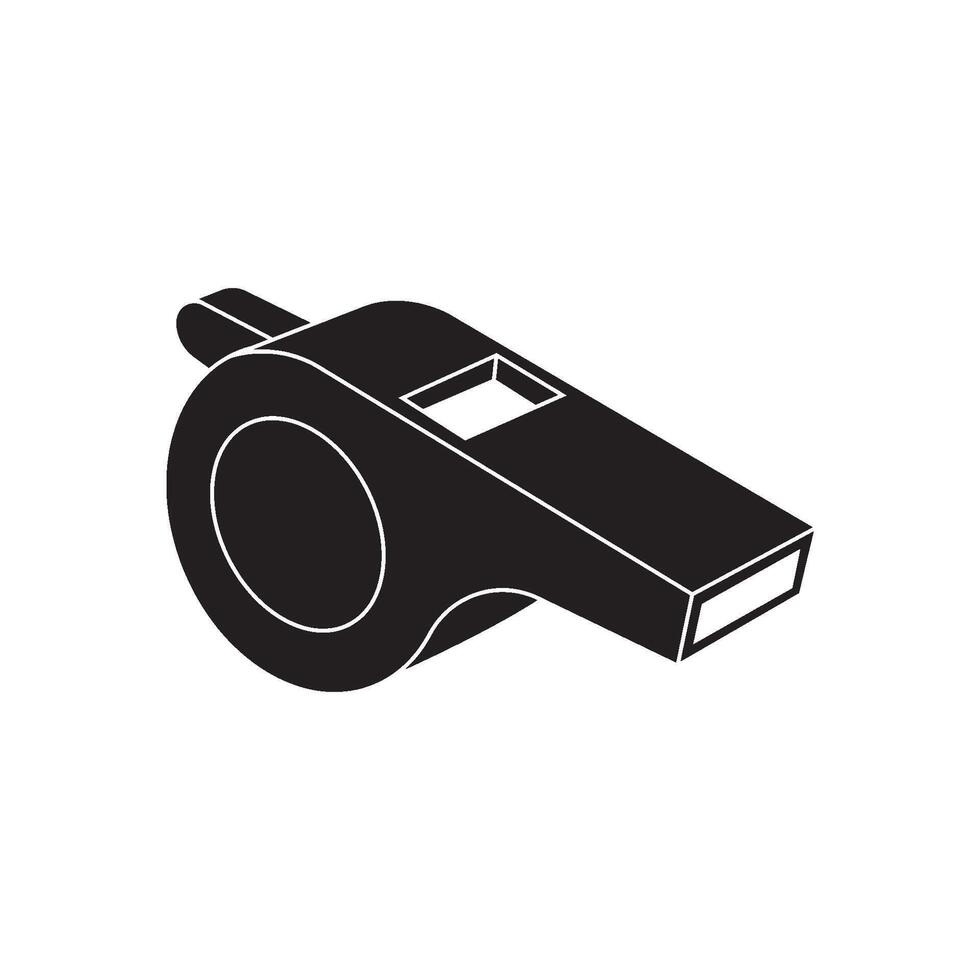 A whistle icon on a white background vector