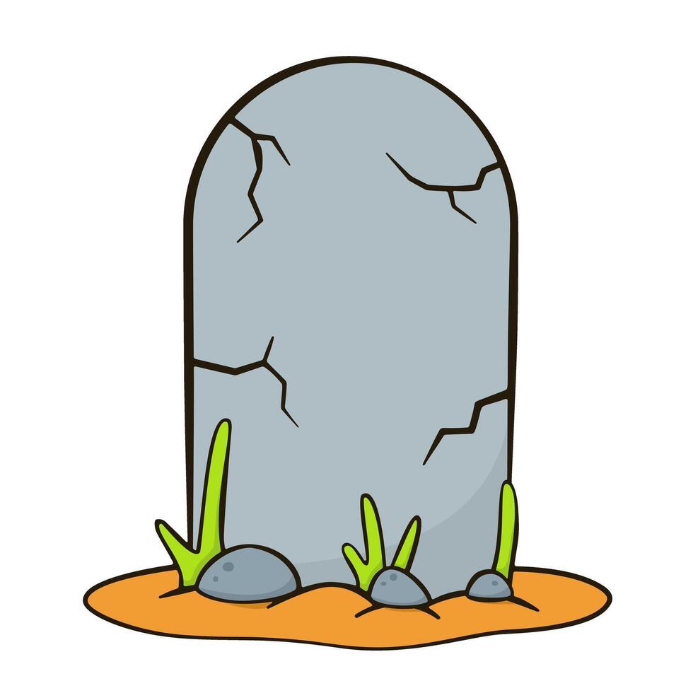 Gravestone. Halloween decoration vector
