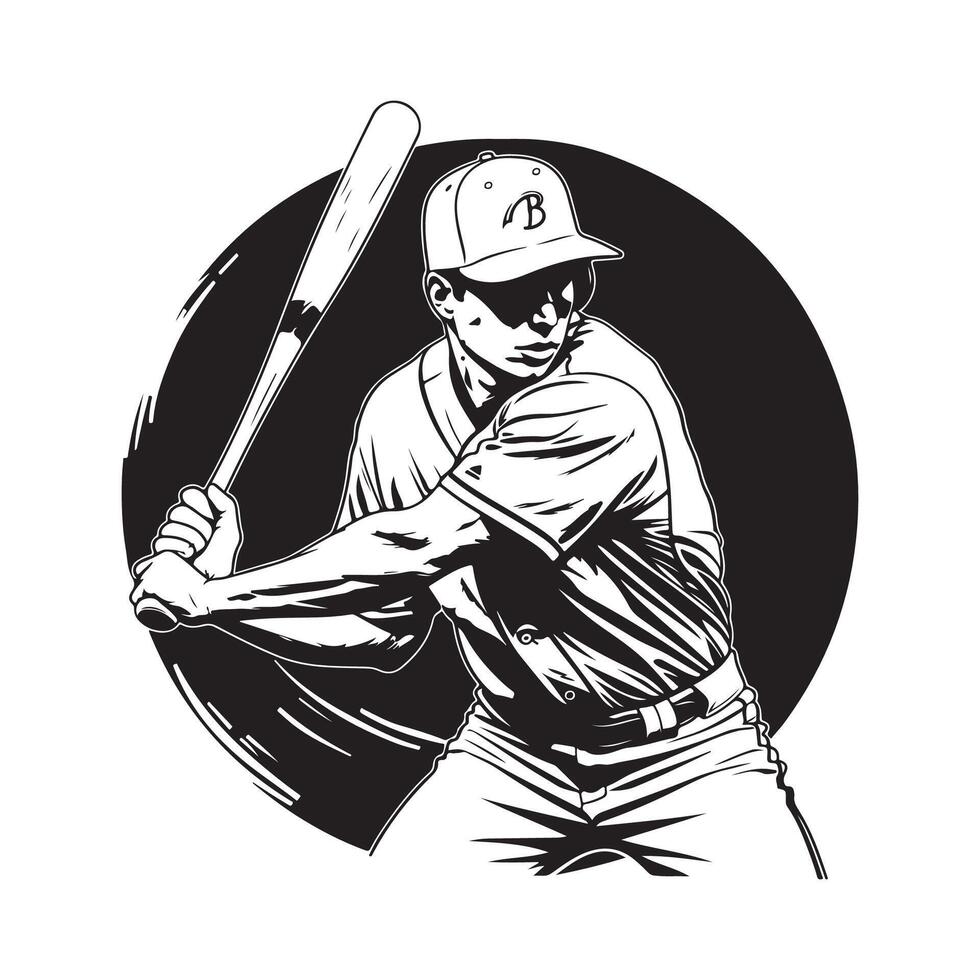 Baseball Player stock image isolated on white background vector