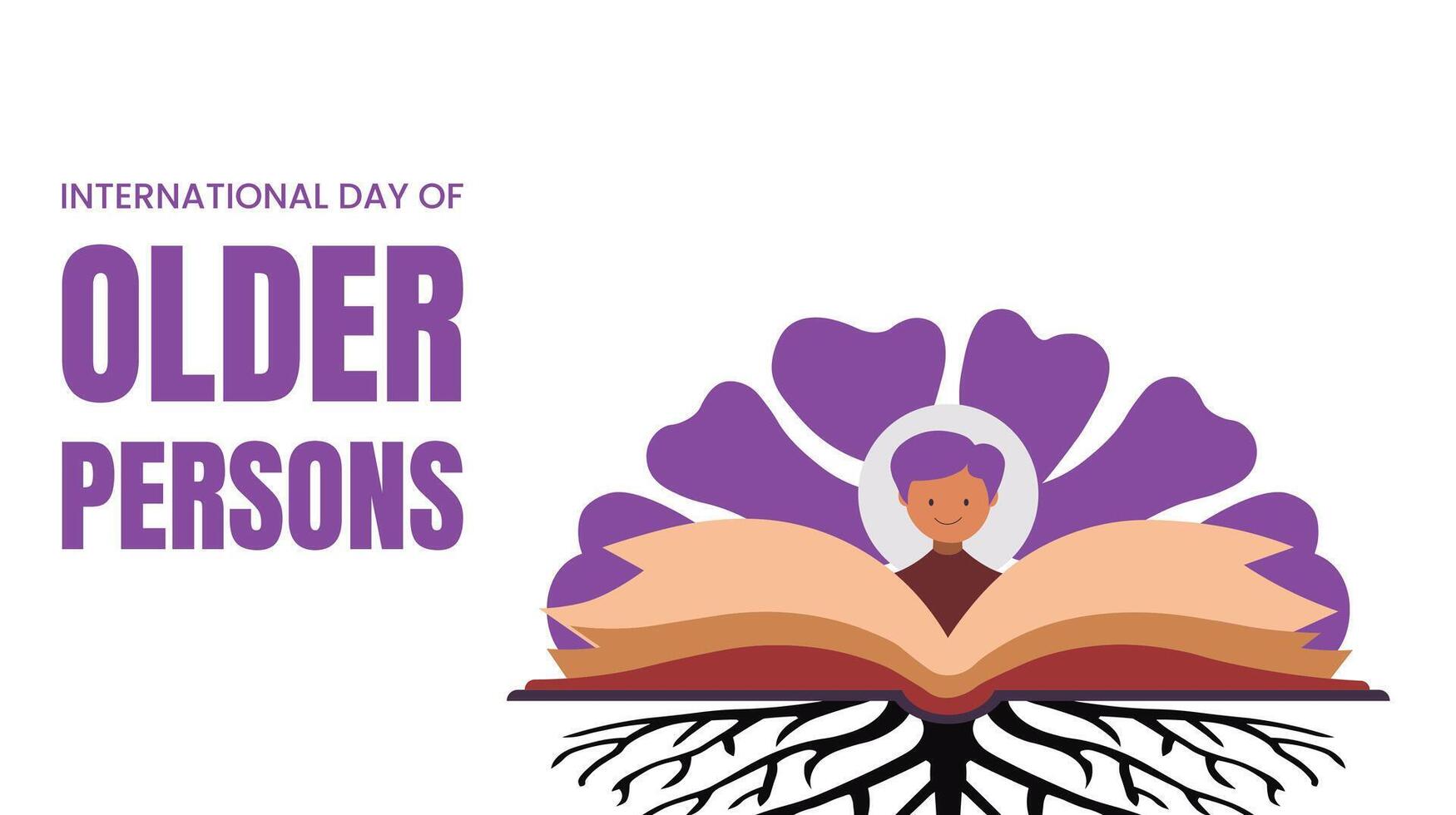 International day of older persons vector