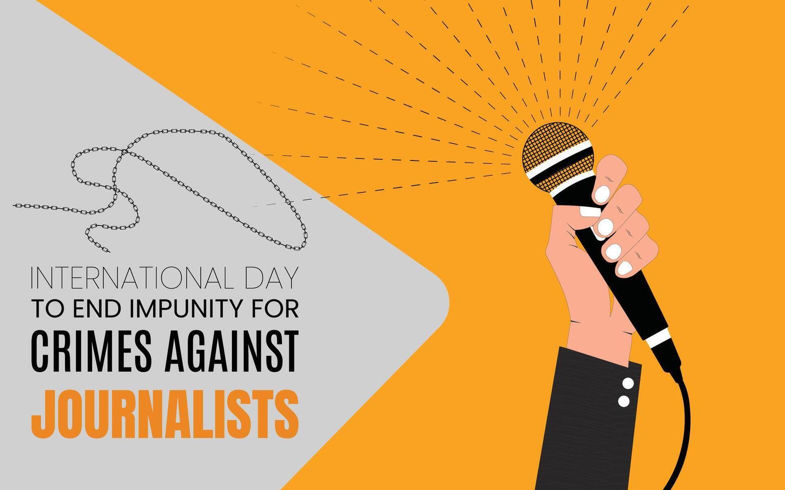 International day to end impunity for journalists vector