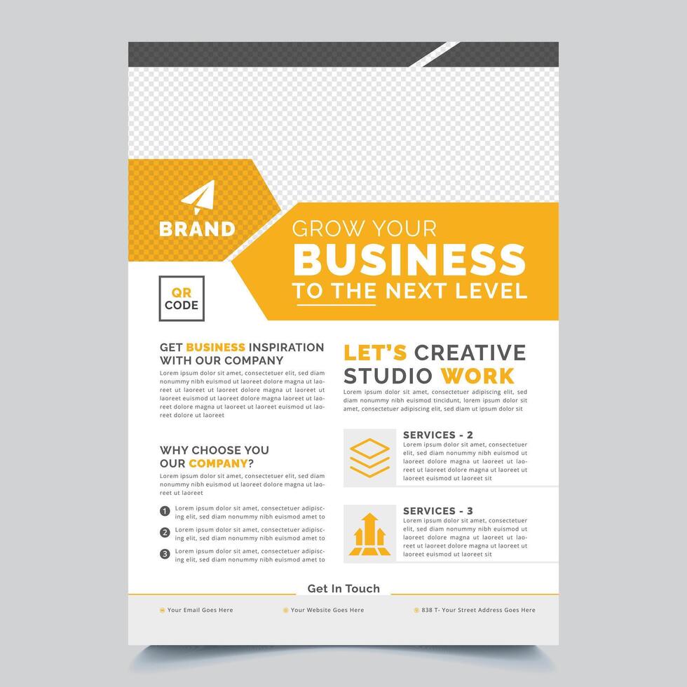 Annual report brochure flyer template design, business advertisement, magazine cover, ads, catalog layout in A4 size vector