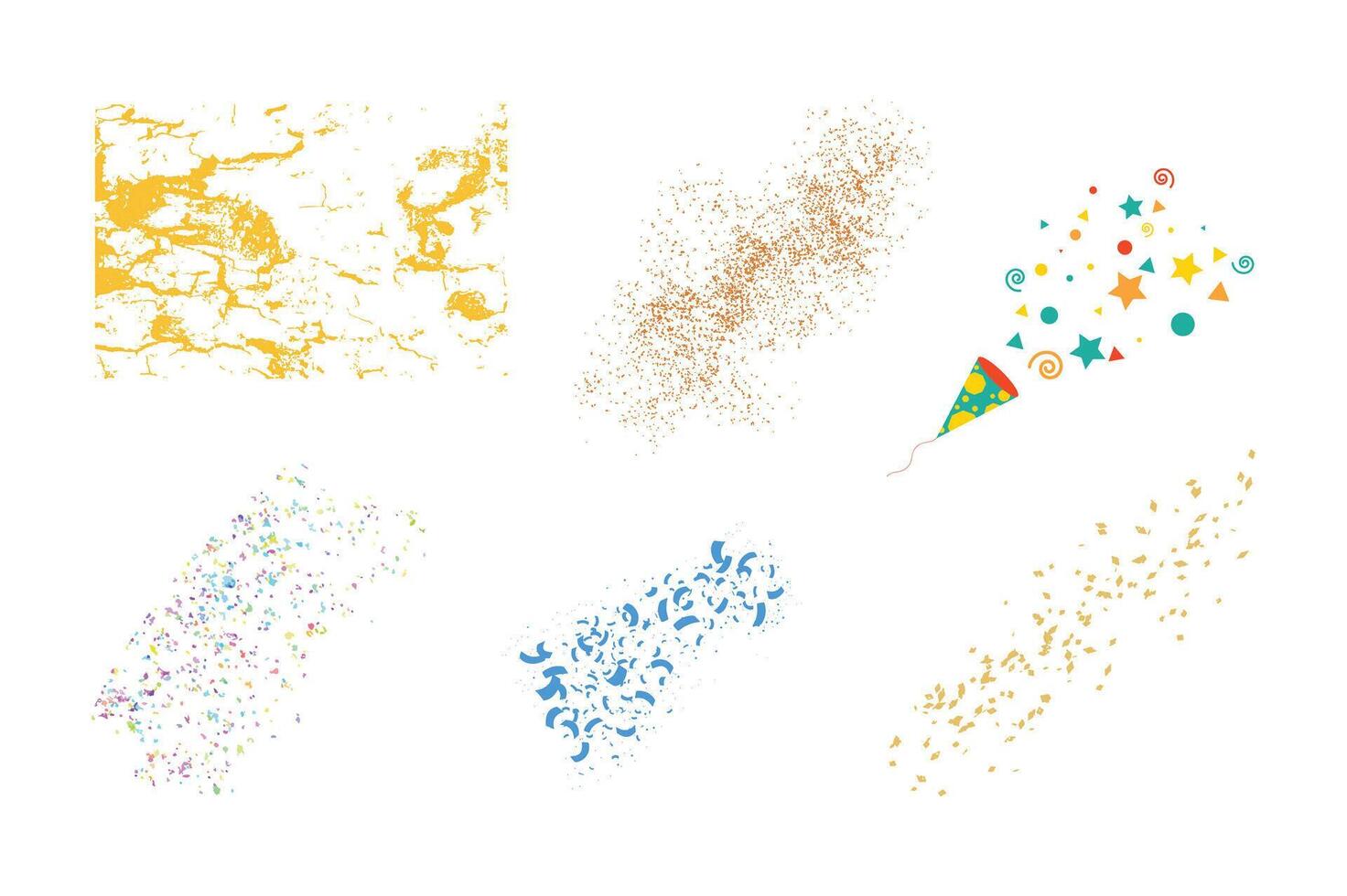 A Burst of Festive Textures color set. vector