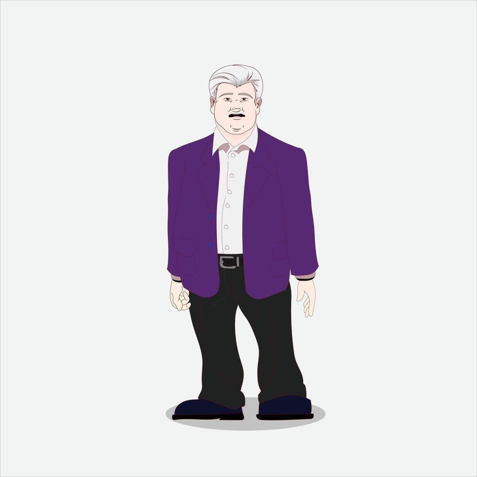 Businessman. Manager. Boss. Man. An office worker. Illustration vector