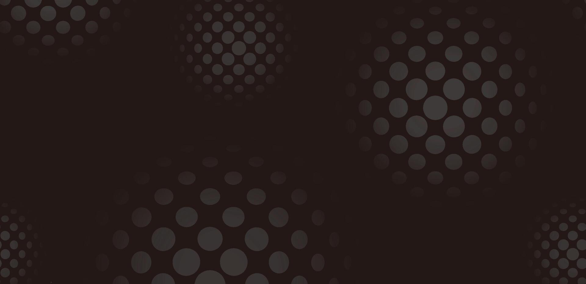 Seamless Abstract Futuristic Dark Background With Glowing Dot Pattern. Horizontally Repeatable. vector