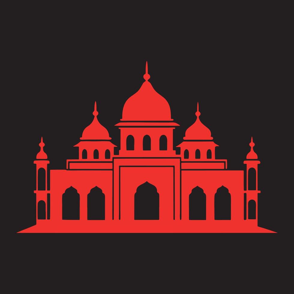 Historical Palace Art Illustration vector