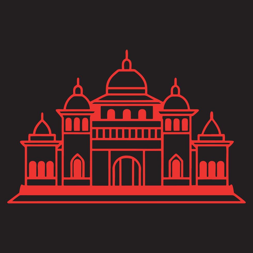 Vintage Royal Palace Illustration vector