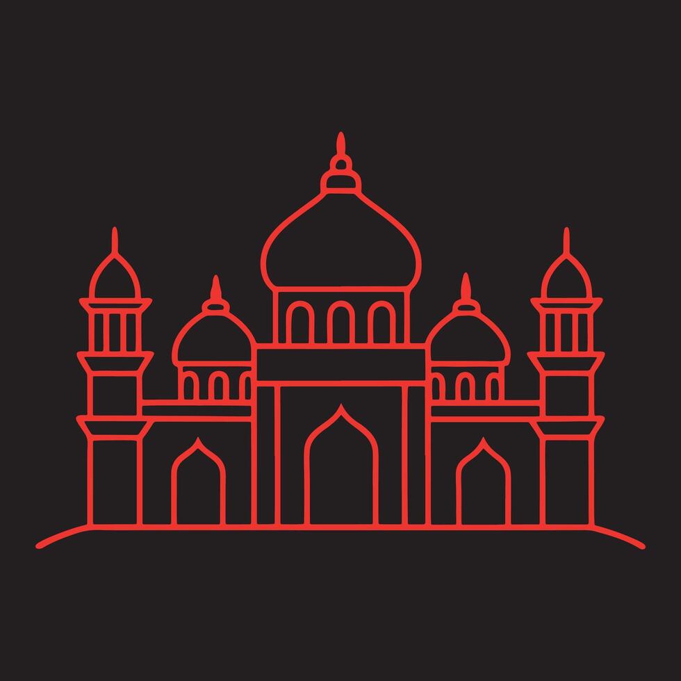 Classic Palace Building Design vector
