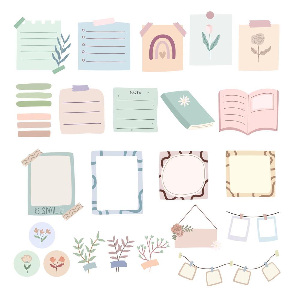 Hand drawn Journaling Set vector