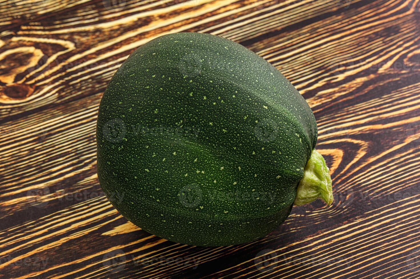 Raw green round zucchini vegetable photo