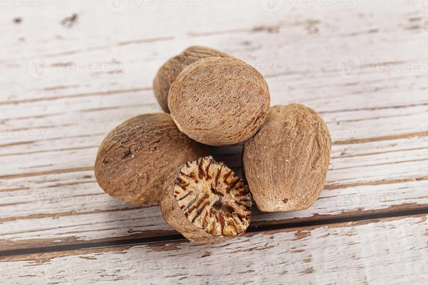 Aroma seasoning Nutmeg for cooking photo