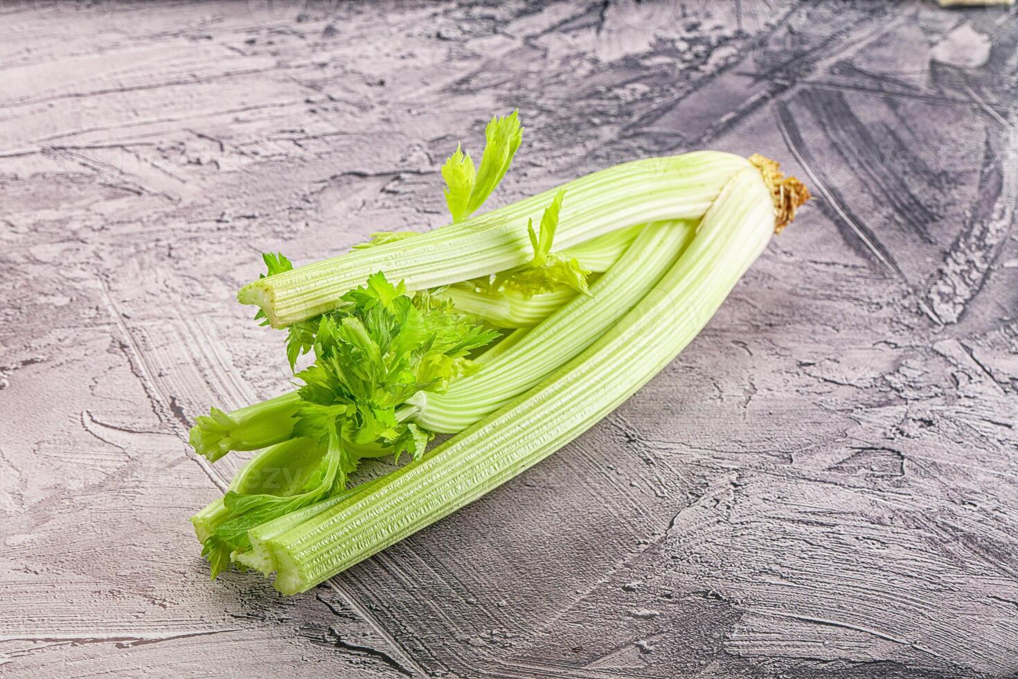 Vegan cuisine - raw celery stem photo