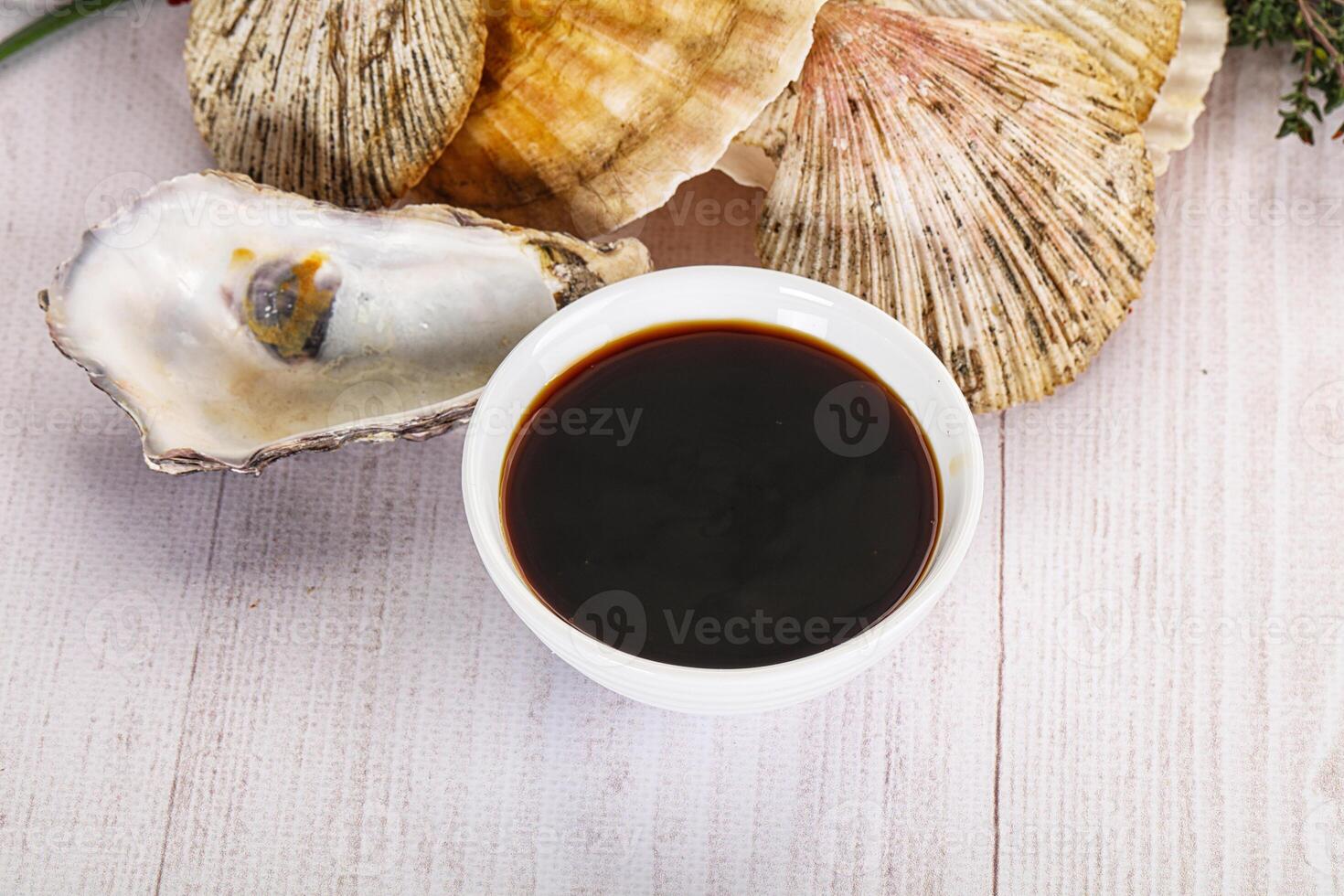 Oyster sauce in the bowl photo