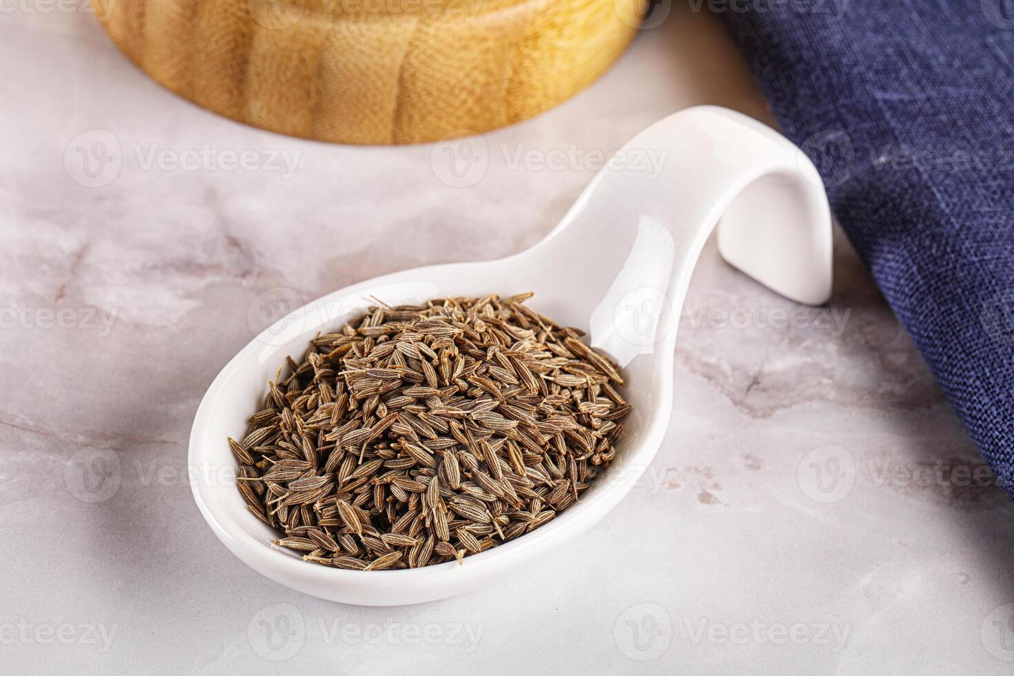 Zeera seeds in the bowl photo