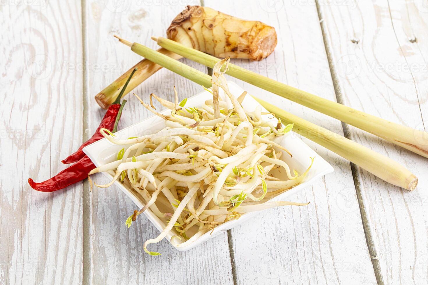 Asian cuisine Mash bean sprout photo