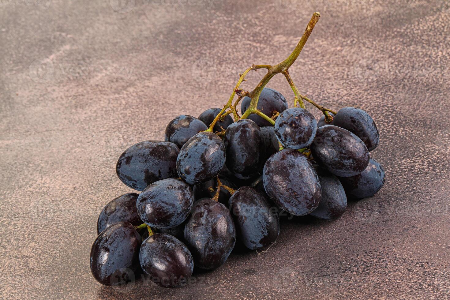 Blue juicy sweet ripe Grape bunch photo