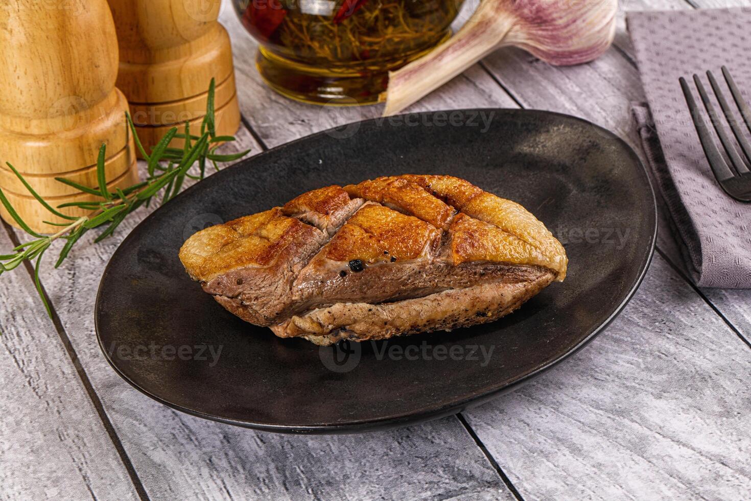 Delicous roasted duck breast fillet photo
