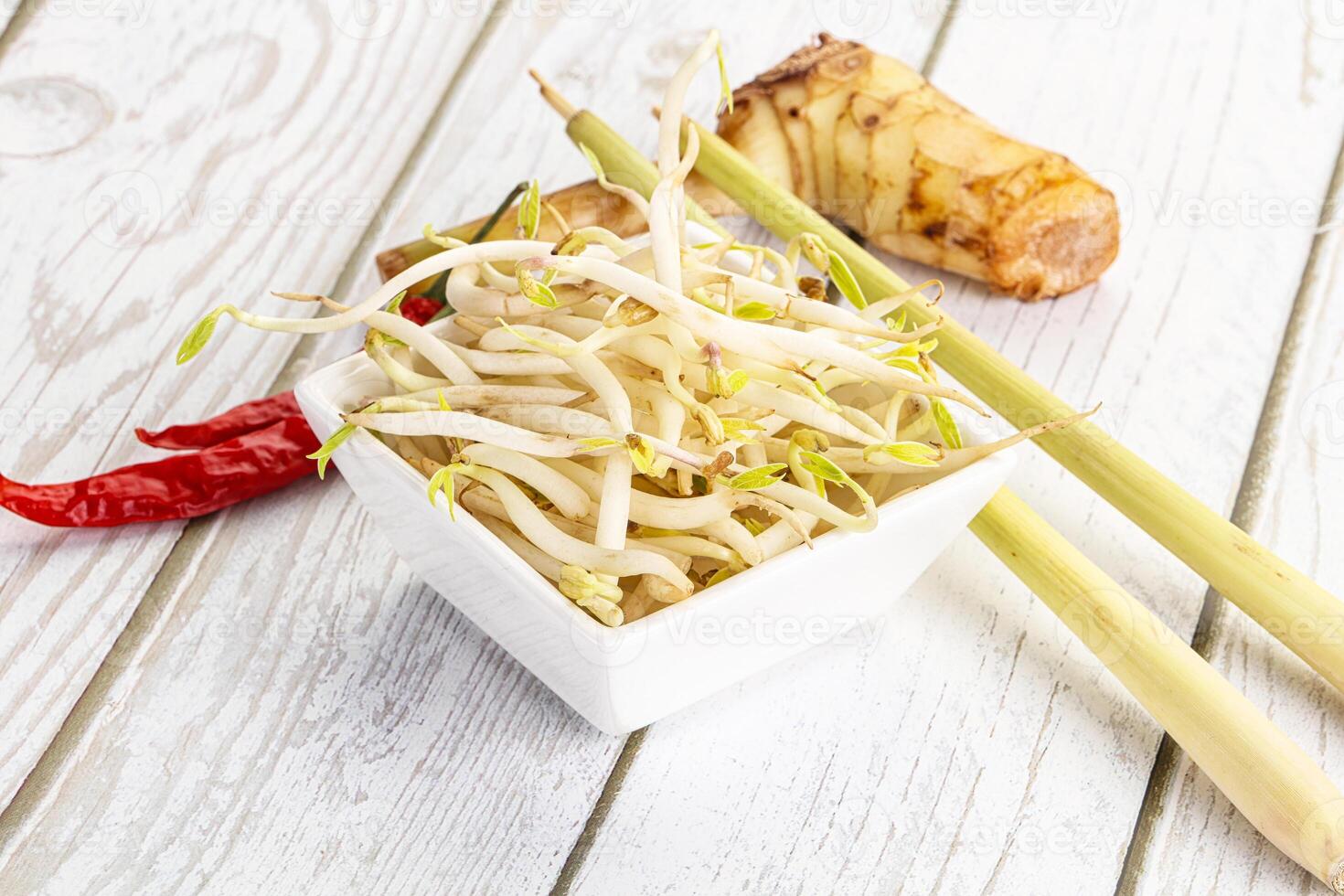 Asian cuisine Mash bean sprout photo