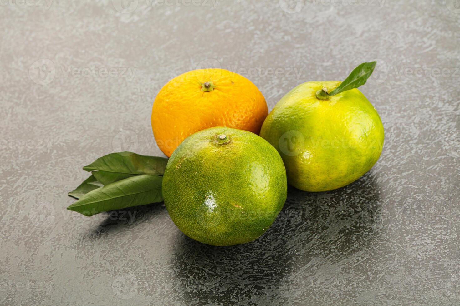 Fresh ripe sweet juicy mandarins photo