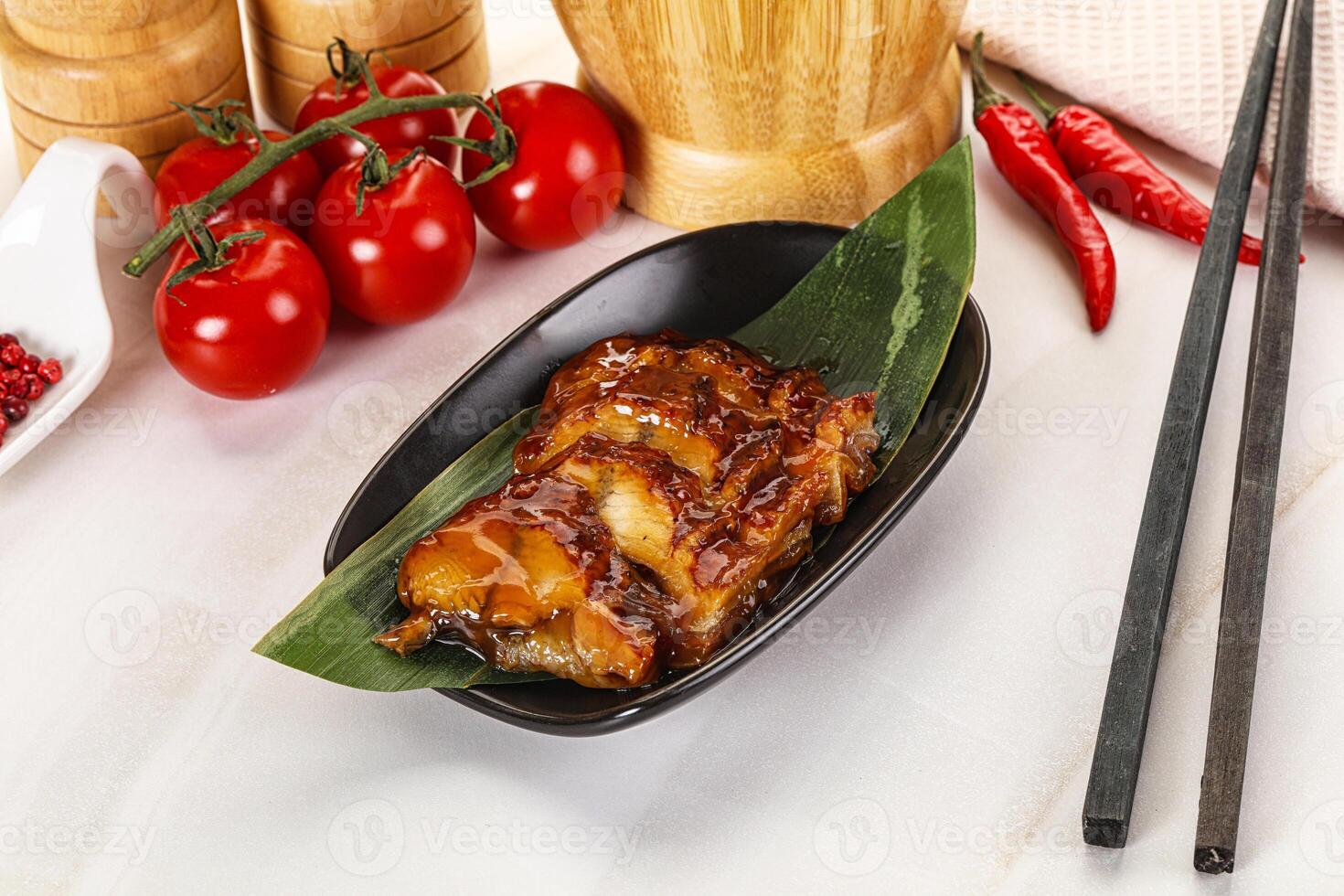 Grilled eel with unagi sauce photo