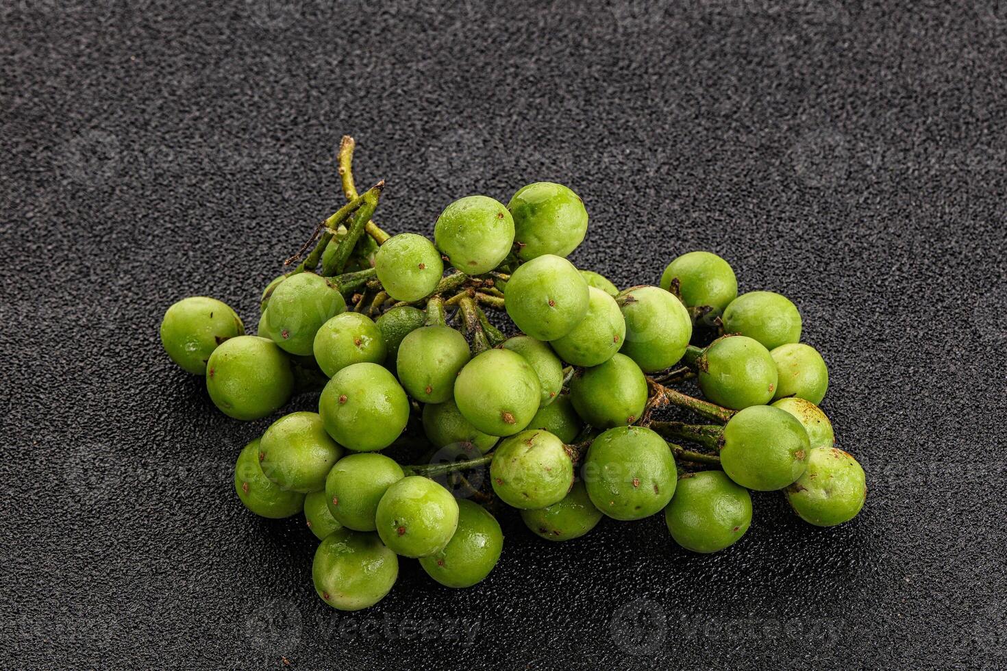 Raw ripe wild pea eggplant photo
