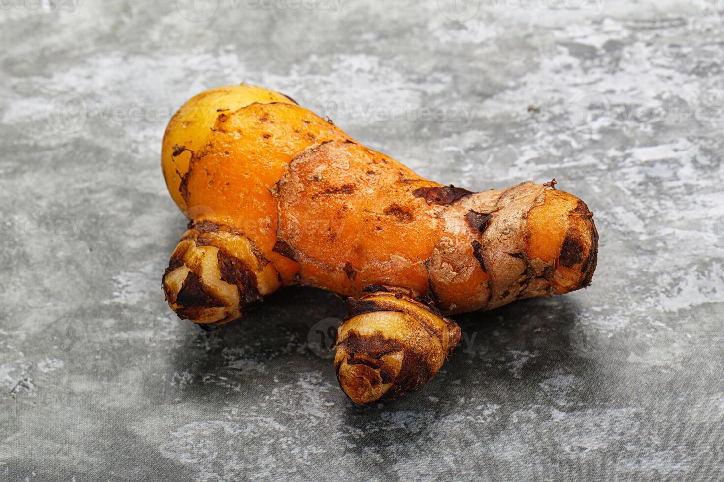 Fresh curcuma root for cooking photo