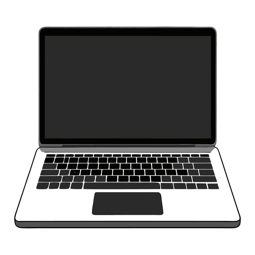 Laptop computer illustration vector
