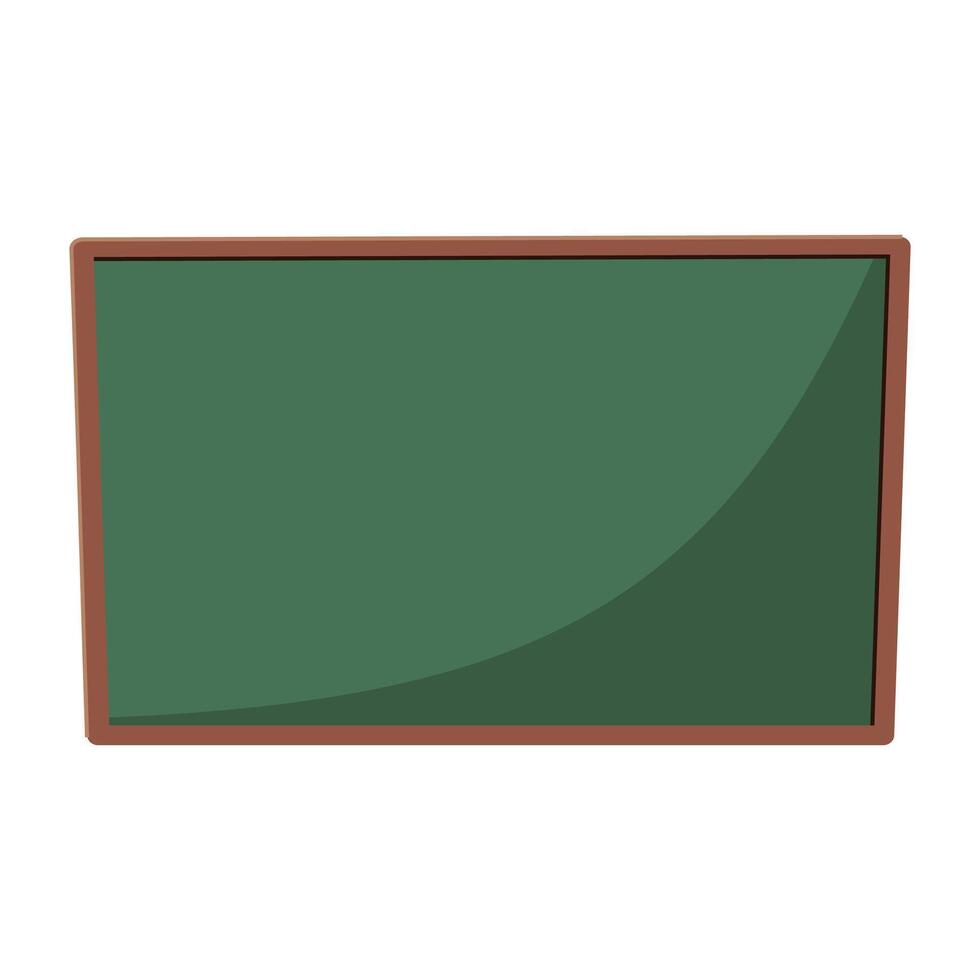 Green empty chalkboard template vector