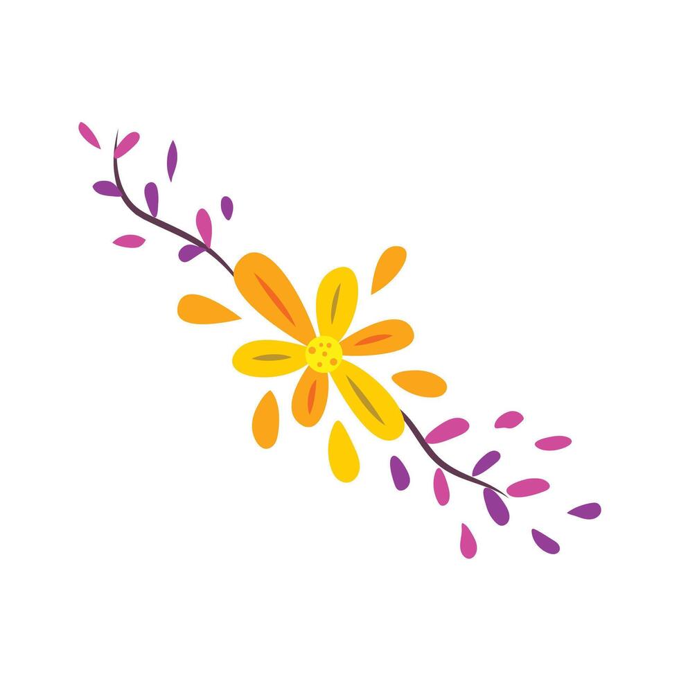 flower nature icon isolated on a white vector